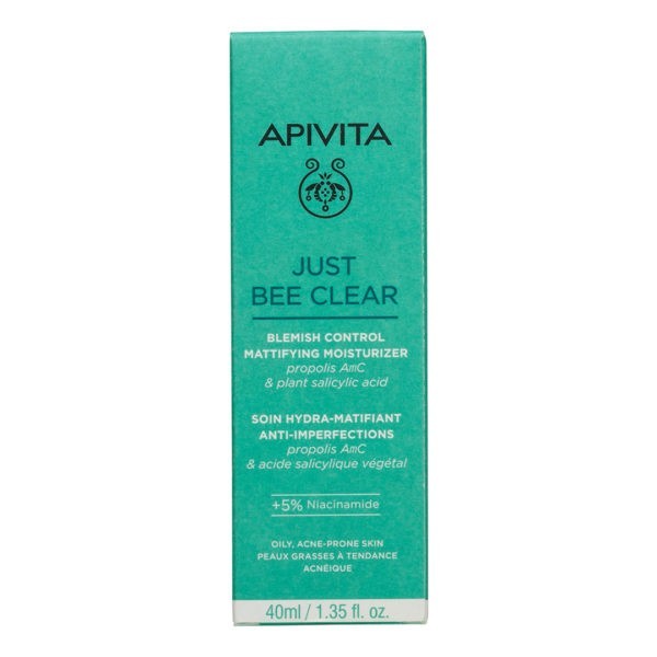 Acne - Sensitive Skin Apivita – Just Bee Clear Blemish Control Mattifying Moisturizer 40ml