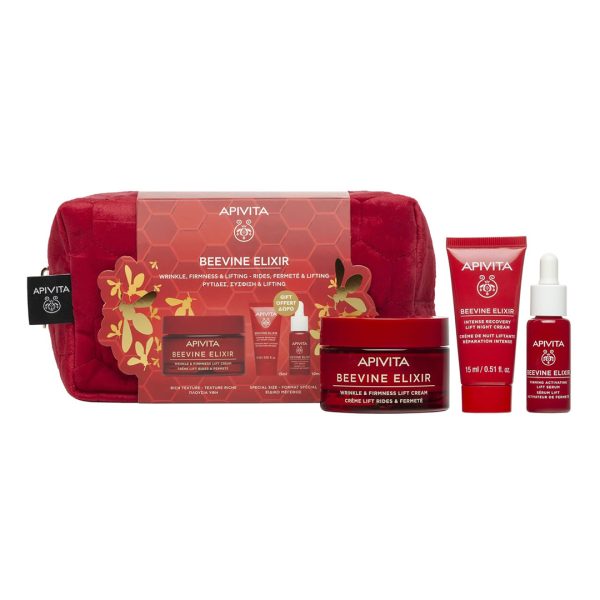 Apivita - Promo Beevine Elixir Αντιρυτιδική Κρέμα για Σύσφιξη & Lifting Πλούσιας Υφής 50ml & Κρέμα Νύχτας 15ml & Ορός Σύσφιξης 10ml