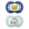 Mam I love Mummy & Daddy Silicon Soother 16+ Months 265S 2pcs Mam I love Mummy & Daddy Silicon Soother 16+ Months 265S 2pcs