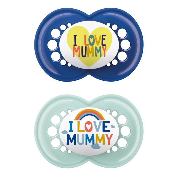 Mam I love Mummy & Daddy Πιπίλα Σιλικόνης 16+ Μηνών 265S 2τμχ Mam I love Mummy & Daddy Πιπίλα Σιλικόνης 16+ Μηνών 265S 2τμχ