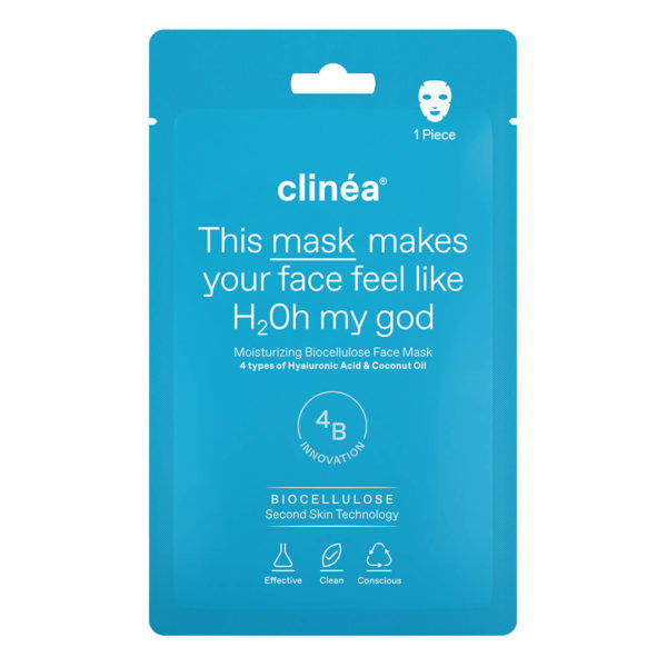 Άνδρας Clinéa – Moisturizing Biocellulose Ενυδατική Μάσκα Προσώπου 1 τεμάχιο