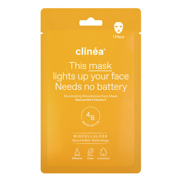 Face Care Clinéa – Illuminating Biocellulose Face Mask 1 piece