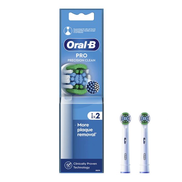 Oral-B - Pro Precision Clean Ανταλλακτικές Κεφαλές για Ηλεκτρική Οδοντόβουρτσα 2τμχ Oral-B - Pro Precision Clean Ανταλλακτικές Κεφαλές για Ηλεκτρική Οδοντόβουρτσα 2τμχ