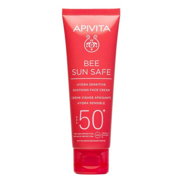 Apivita - Bee Sun Safe Hydra Sensitive Καταπραϋντική Κρέμα Προσώπου για Ευαίσθητες Επιδερμίδες SPF50+ 50ml Apivita - Bee Sun Safe Hydra Sensitive Καταπραϋντική Κρέμα Προσώπου για Ευαίσθητες Επιδερμίδες SPF50+ 50ml
