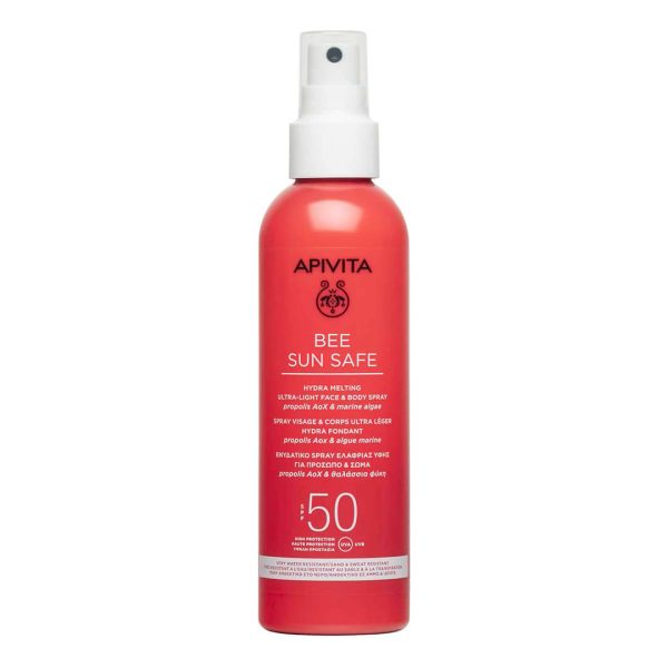 Apivita - Bee Sun Safe Hydra Melting Ενυδατικό Spray Ελαφριάς Υφής για Πρόσωπο & Σώμα SPF50 200ml