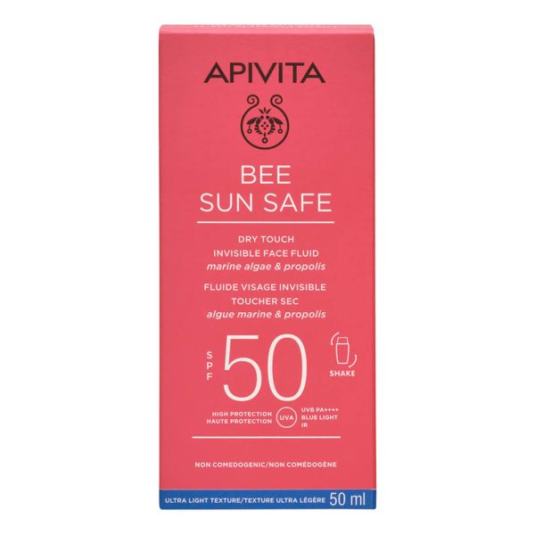 Apivita - Bee Sun Safe Dry Touch Λεπτόρρευστη Kρέμα Προσώπου SPF50 50ml