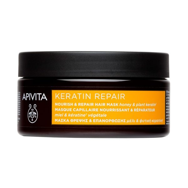 Apivita - Keratin Repair Nourish & Repair Mask for Dry-Damaged Hair 200ml Apivita - Keratin Repair Nourish & Repair Mask for Dry-Damaged Hair 200ml