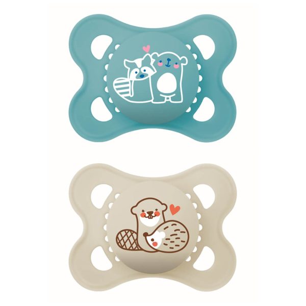 MAM - 100S - Original Ορθοδοντική Πιπίλα Σιλικόνης 2-6 Μηνών 2τμχ