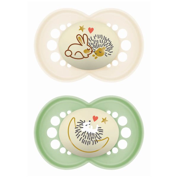 MAM - 160S - Original Night Πιπίλα Σιλικόνης 6-16 Μηνών 2τμχ MAM - 160S - Original Night Πιπίλα Σιλικόνης 6-16 Μηνών 2τμχ