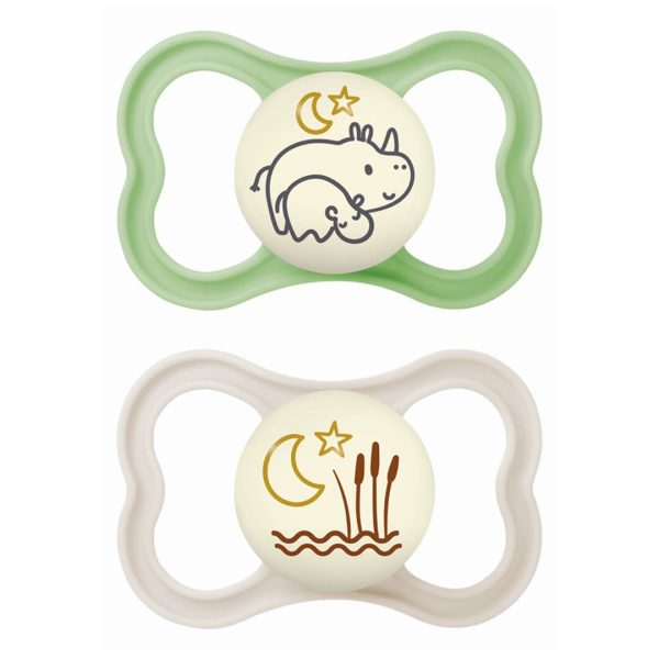 MAM - 217S - Air Night Soother Silicon 6-16 Months 2pcs