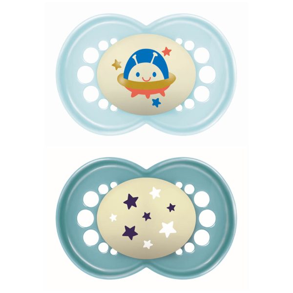 MAM - 260S - Original Night Silicon Soother 16+ Months 2pcs