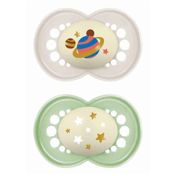 MAM - 260S - Original Night Silicon Soother 16+ Months 2pcs