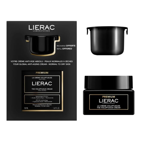 Περιποίηση Προσώπου Lierac – Promo Premium Voluptueuse Αντιγηραντική Κρέμα Ημέρας 50ml & Ανταλλακτικό 50ml
