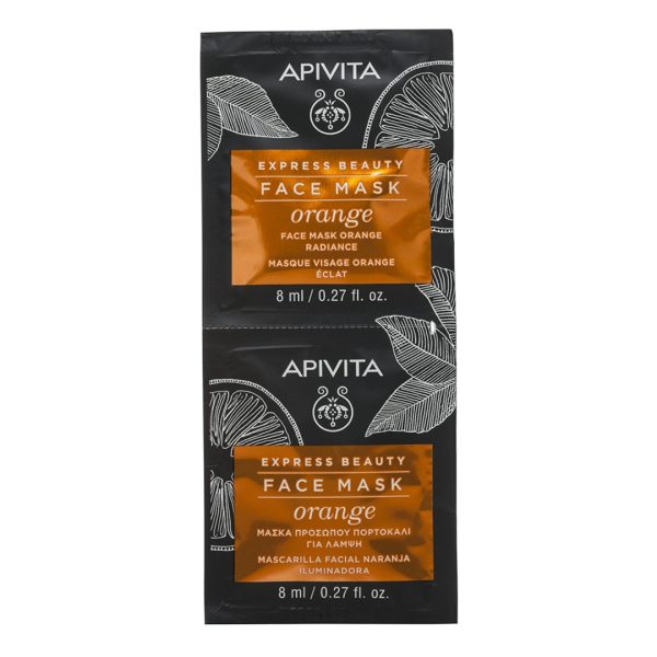 Apivita - Express Beauty Face Mask Orange Radiance 2x8ml Apivita - Express Beauty Face Mask Orange Radiance 2x8ml