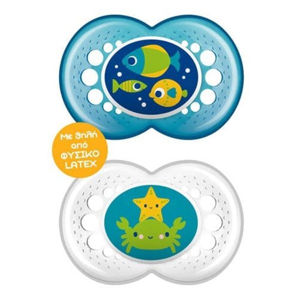 Mam – Original Soother Latex 6+ Months 2pcs