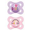 MAM - 115S - Original I love Mummy & Daddy Ορθοδοντική Πιπίλα Σιλικόνης 2-6 Μηνών 2τμχ