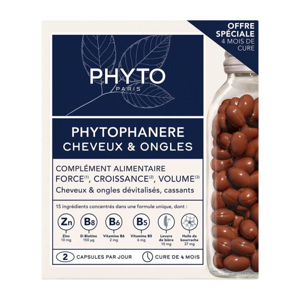 Phyto - Promo Phytophanere Food Supplement for Hair & Nails 2x120caps