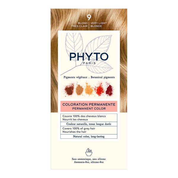 Phyto - Phytocolor Μόνιμη Βαφή Μαλλιών Νο 9 Ξανθό Πολύ Ανοιχτό
