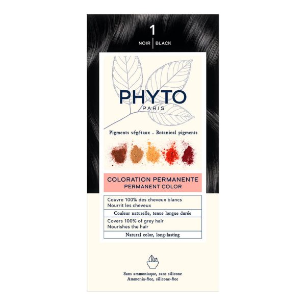 Phyto - Phytocolor Μόνιμη Βαφή Μαλλιών Νο 1 Μαύρο