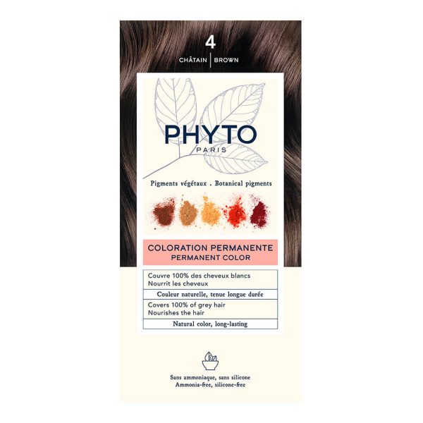Phyto - Phytocolor Μόνιμη Βαφή Μαλλιών Νο 4 Καστανό