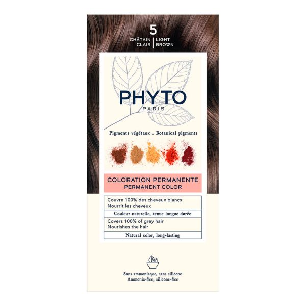 Phyto - Phytocolor Μόνιμη Βαφή Μαλλιών Νο 5 Καστανό Ανοιχτό
