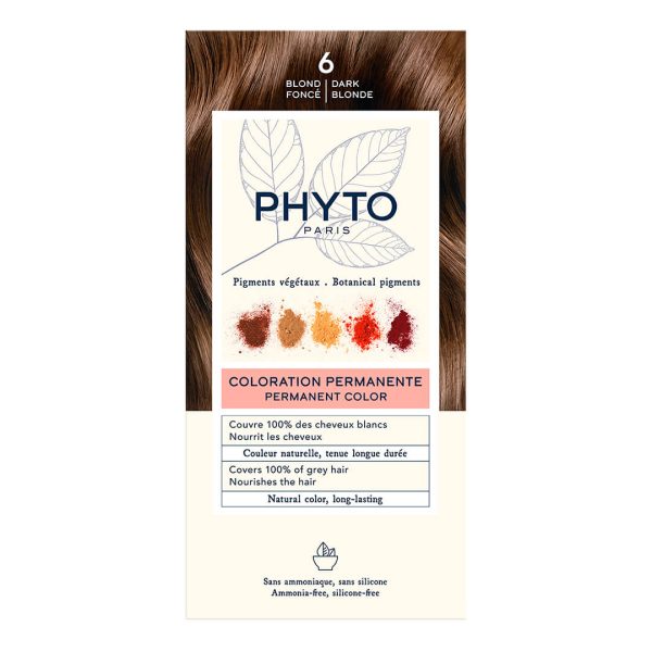 Phyto - Phytocolor Μόνιμη Βαφή Μαλλιών Νο 6 Ξανθό Σκούρο