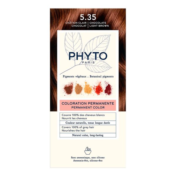 Phyto - Phytocolor Μόνιμη Βαφή Μαλλιών Νο 5.35 Καστανό Ανοιχτό Σοκολατί