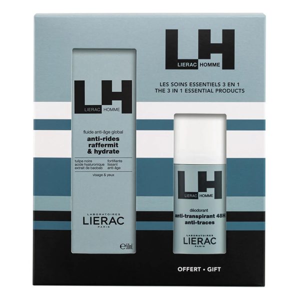 Lierac - Promo Homme Ενυδατικό Gel για Τόνωση 50ml & Aποσμητικό 50ml