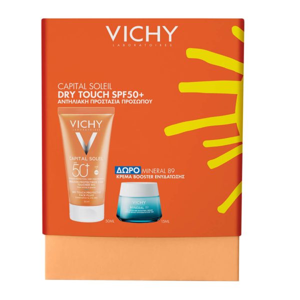 Vichy - Promo Capital Soleil Dry Touch SPF50 Αντηλιακή Κρέμα Προσώπου για Ματ Αποτέλεσμα 50ml & Mineral 89 Ενυδατική Κρέμα Προσώπου72h 15ml Vichy - Promo Capital Soleil Dry Touch SPF50 Αντηλιακή Κρέμα Προσώπου για Ματ Αποτέλεσμα 50ml & Mineral 89 Ενυδατική Κρέμα Προσώπου72h 15ml