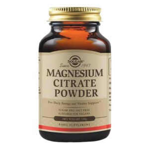 Άθληση - Κακώσεις Solgar – Magnesium Citrate Κιτρικό Μαγνήσιο σε Σκόνη 108gr