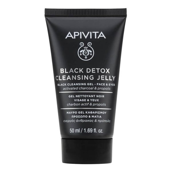 Apivita - Mini Black Cleansing Gel for Face & Eyes 50ml Apivita - Mini Black Cleansing Gel for Face & Eyes 50ml