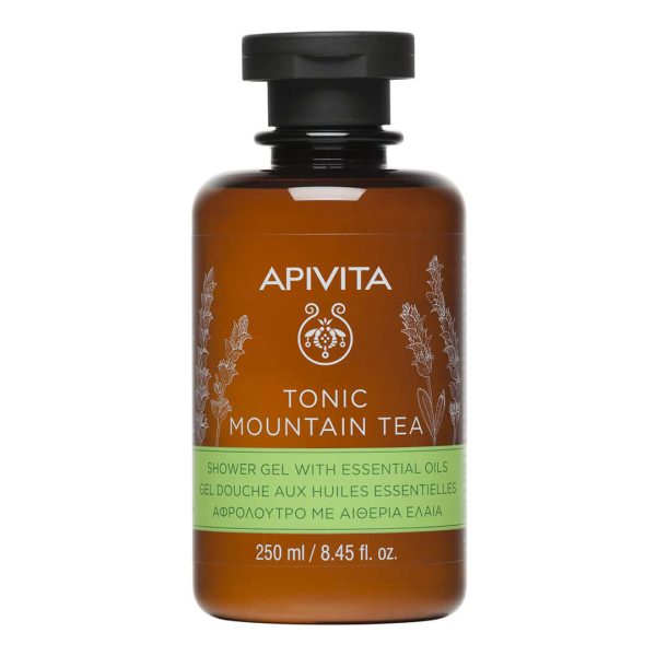 Apivita - Tonic Mountain Tea Shower Gel with Essential Oils 250ml Apivita - Tonic Mountain Tea Shower Gel with Essential Oils 250ml