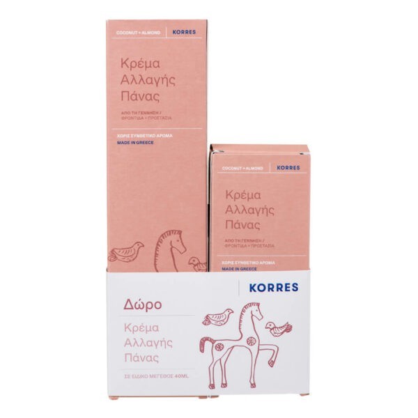 Βρεφική Φροντίδα Korres – Promo Coconut & Almond Κρέμα Αλλαγής Πάνας 150+40ml