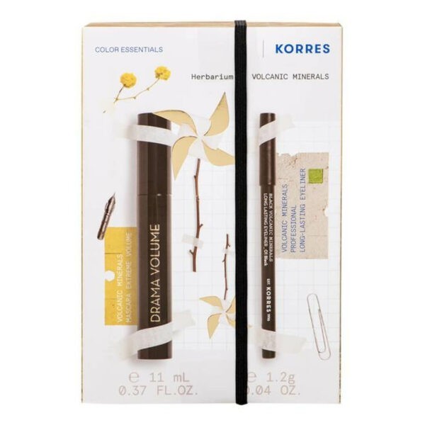 Γυναίκα Korres – Promo Volcanic Minerals Drama Volume Μάσκαρα 01 Black 13ml & Μολύβι Ματιών 01 Black 1.2gr