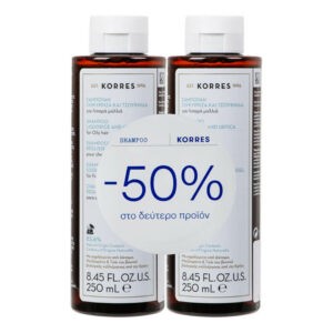 Shampoo Korres – Promo (-50% on the 2nd Product) Licorice + Urtica Shampoo For Oily Hair 2x250ml