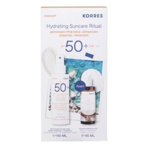 Άνοιξη Korres – Promo Γιαούρτι Αντηλιακό Γαλάκτωμα Spray Σώματος + Προσώπου SPF50+ 150ml & Αφρόλουτρο 80ml