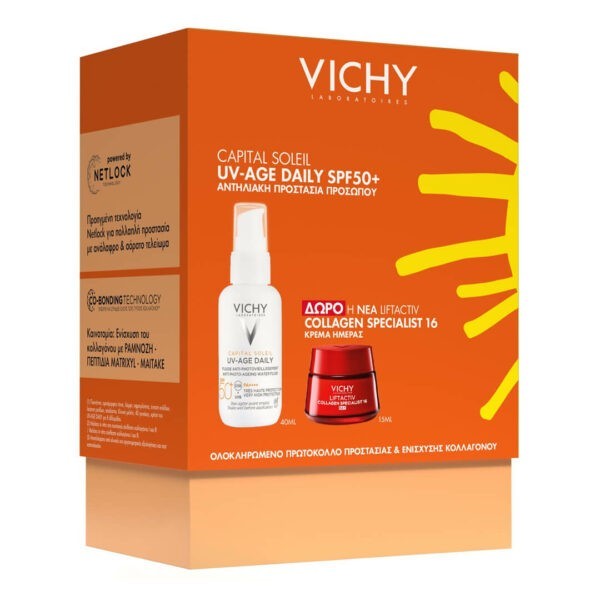 4Seasons Vichy – Promo Capital Soleil UV-Age Daily SPF 50+ 40ml & Collagen Specialist 16 Day Cream 15ml Vichy Capital Soleil
