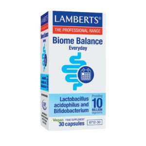 Άλλες Βιταμίνες Lamberts – Biome Balance Everyday Προβιοτικά για την Υγεία του Εντέρου 60 Κάψουλες