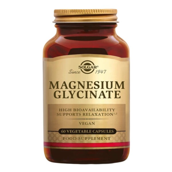 Άγχος - Στρες - Χαλάρωση Solgar – Magnesium Glycinate, Συμπλήρωμα Διατροφής με Γλυκινικό Μαγνήσιο 60 κάψουλες