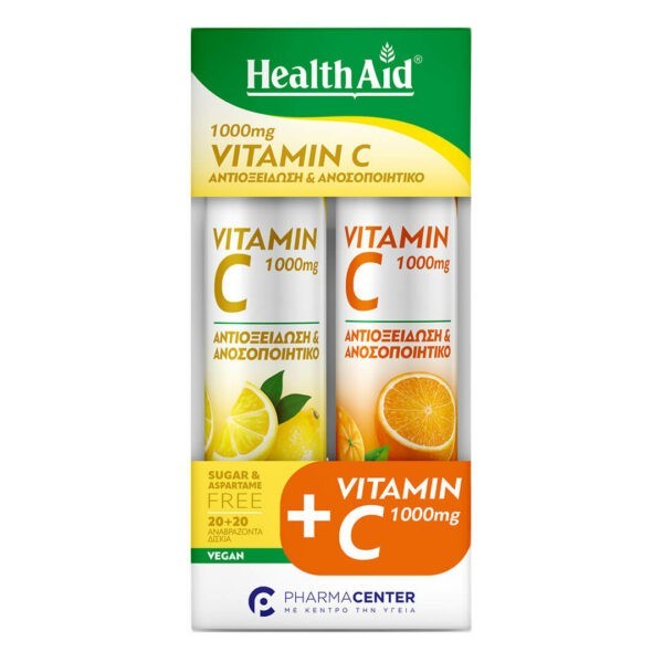 1+1 Gift Health Aid – Promo Vitamin C 1000mg Lemon & Orange 1+1 2x20eff.tabs