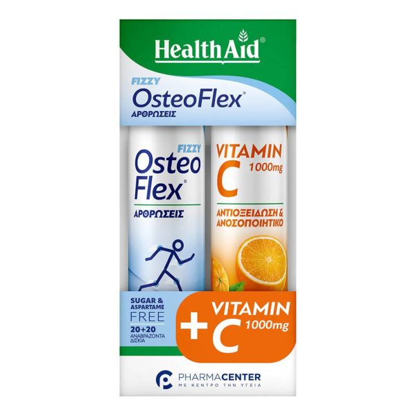 Health Aid - Promo Osteoflex Fizzy 20 Αναβράζοντα Δισκία & Βιταμίνη C 1000mg 20 Αναβράζοντα Δισκία Health Aid - Promo Osteoflex Fizzy 20 Αναβράζοντα Δισκία & Βιταμίνη C 1000mg 20 Αναβράζοντα Δισκία