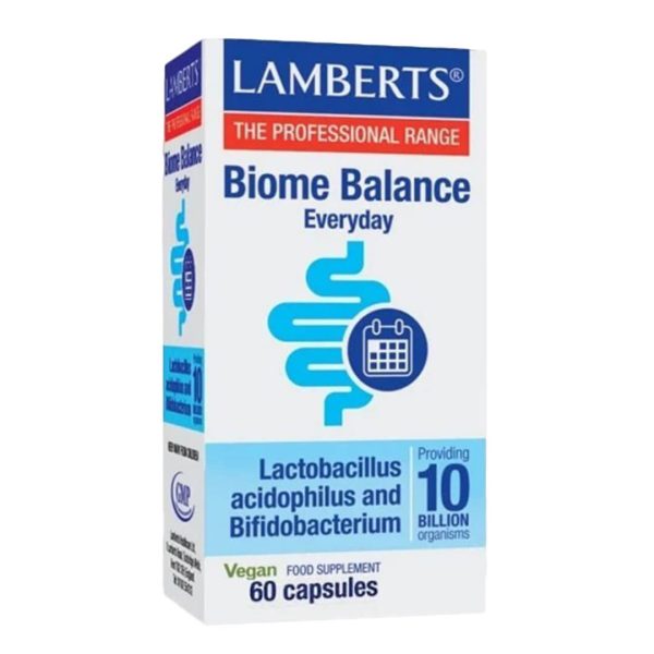 Lamberts - Biome Balance Everyday Προβιοτικά για την Υγεία του Εντέρου 60 Κάψουλες Lamberts - Biome Balance Everyday Προβιοτικά για την Υγεία του Εντέρου 60 Κάψουλες