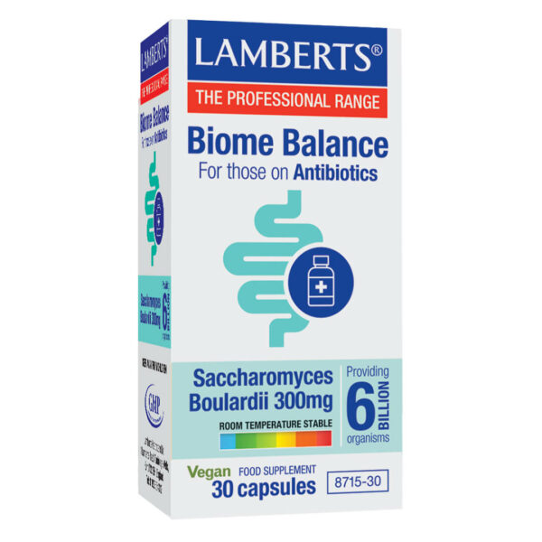 Άγχος - Στρες - Χαλάρωση Lamberts – Biome Balance For those on Antibiotics Προβιοτικά για Άτομα που Λαμβάνουν Αντιβιοτικά 30 Κάψουλες Lamberts - Probiotics