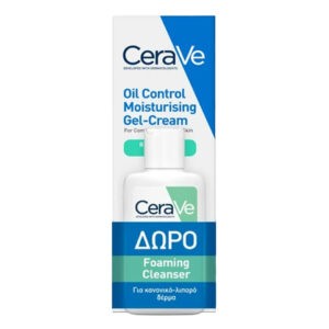 Ακμή - Λιπαρότητα CeraVe – Promo Oil Control Moisturising Gel-Cream Ενυδατική για Mικτό έως Λιπαρό Δέρμα 52mL & Δώρο Hydrating Foaming Oil Καθαριστικό 20mL