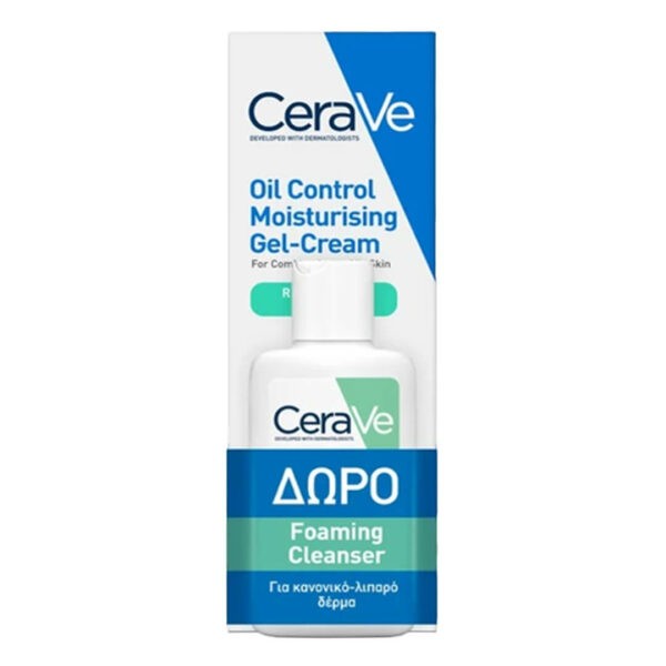 Ακμή - Λιπαρότητα CeraVe – Promo Oil Control Moisturising Gel-Cream Ενυδατική για Mικτό έως Λιπαρό Δέρμα 52mL & Δώρο Hydrating Foaming Oil Καθαριστικό 20mL