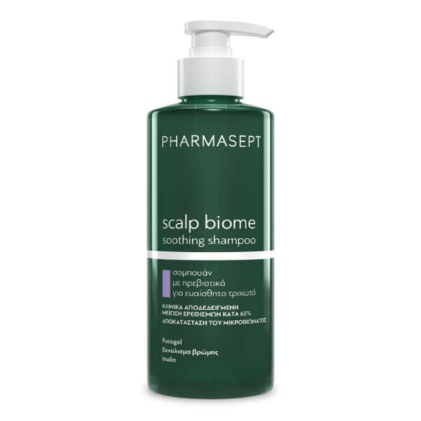 Σαμπουάν-Άνδρας Pharmasept – Scalp Biome Soothing Shampoo Σαμπουάν με Πρεβιοτικά για Ευαίσθητο Τριχωτό 400mL Pharmasept_scalp biome