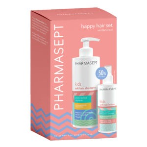 Ευαίσθητο Δέρμα Παιδιού Pharmasept – Promo Kids Soft Hair Shampoo Απαλό Παιδικό Σαμπουάν 400mL & Kids Soft Hair Lotion Λοσιόν για Ξεμπέρδεμα Μαλλιών 150mL Pharmasept - kids