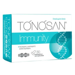 Ανοσοποιητικό Uni-Pharma – Tonosan Immunity Συμπλήρωμα Διατροφής για την Ενίσχυση του Ανοσοποιητικού 30 Δισκία uni_tonosan