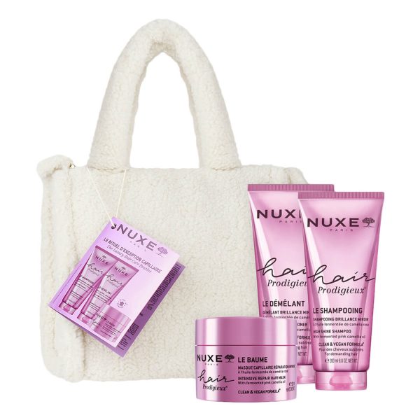 Nuxe -Promo Set Prodigieux Hair: Μάσκα Μαλλιών Εντατικής Επανόρθωσης 200mL & Σαμπουάν για Θρέψη 200mL & Conditioner για Ενυδάτωση 200mL Nuxe -Promo Set Prodigieux Hair: Μάσκα Μαλλιών Εντατικής Επανόρθωσης 200mL & Σαμπουάν για Θρέψη 200mL & Conditioner για Ενυδάτωση 200mL