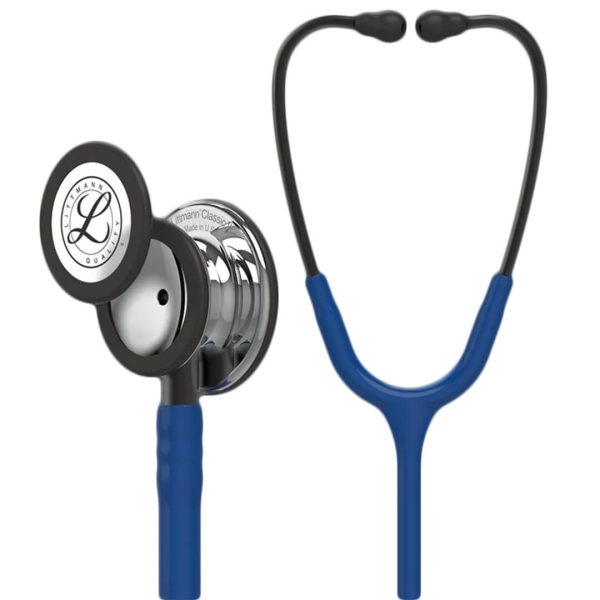 Littmann - Στηθοσκόπιο Classic III Κώδωνας Mirror Navy Blue Αυλός 27 ίντσες Κωδικός 5863